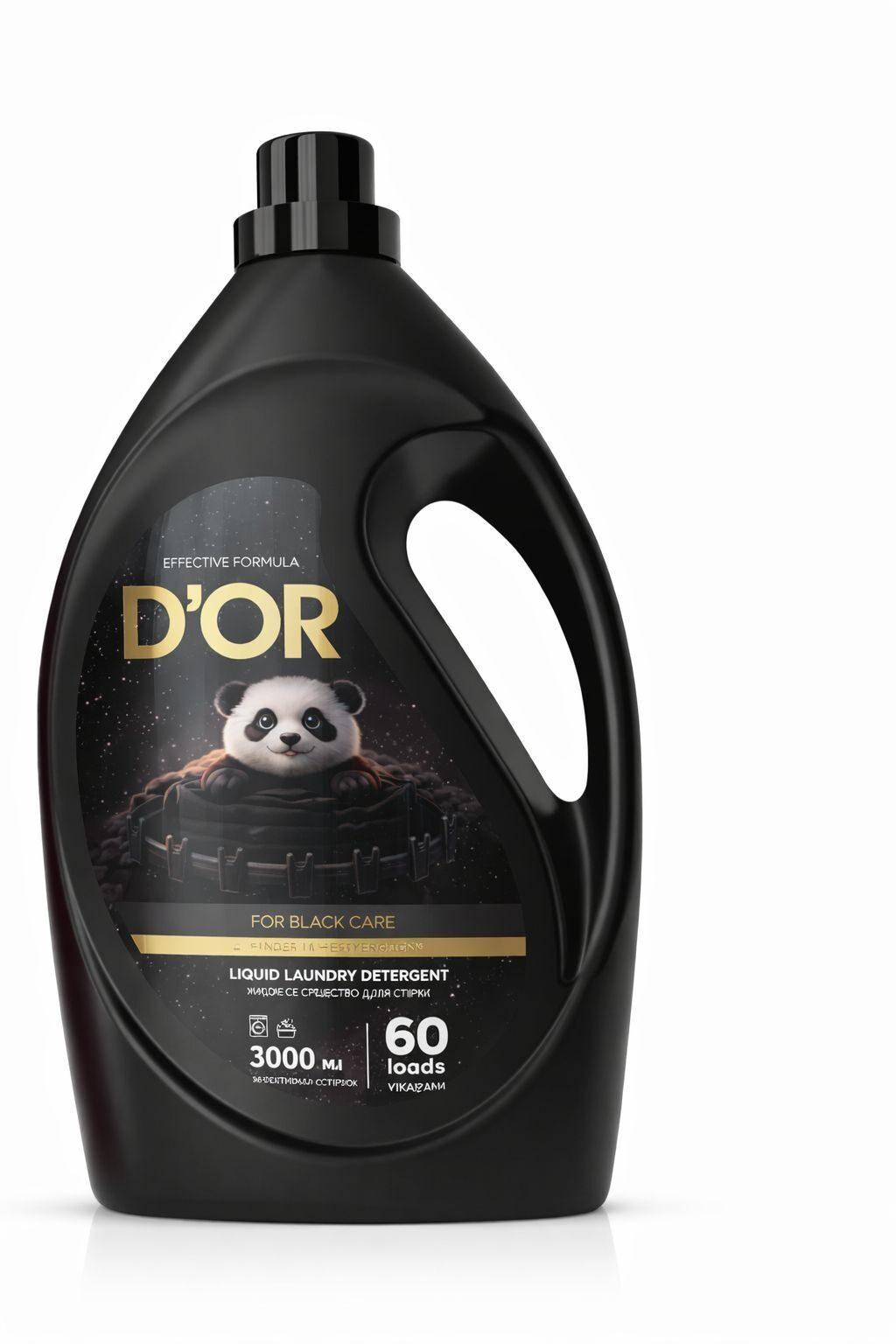 Стиральный порошок жидкий "D’OR" ЧЕРНЫЙ 3л